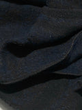 Felt/wool blanket, heavy, dark blue with black stripes