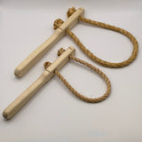 Brems med trähandtag