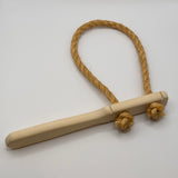 Brems med trähandtag