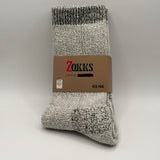 Thick socks in cotton, gray melange