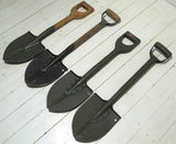 Spade / infanterispade med skaft helt i trä, använd-Floby Överskottslager