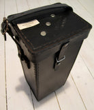 Läderväska militär, svart-Floby Överskottslager