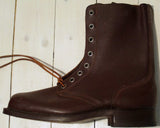 Kängor i läder, civilförsvaret, höga-Floby Överskottslager