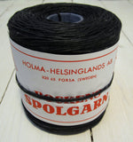 Spolgarn, svart bomull-Floby Överskottslager