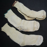 Strumpa militär vit med färgad kant, använd-Floby Överskottslager