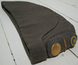 Båtmössa grå i diagonaltyg, använd i gott skick-Floby Överskottslager