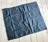 Kuddöverdrag i gråblå bomull-Floby Överskottslager