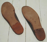 Tygtofflor gråa med lädersula-Floby Överskottslager