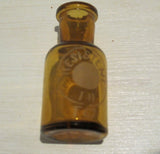 Medicinflaska liten med gravering-Floby Överskottslager