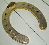 Hästsko i guldfärg-Floby Överskottslager