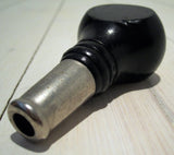 Träskaft svart med metallhylsa, kort-Floby Överskottslager