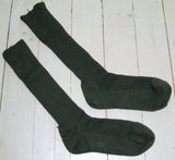Strumpa militär, grön med högt skaft, använd-Floby Överskottslager