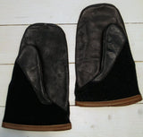 Handskar tummodell i skinn och ylle-Floby Överskottslager