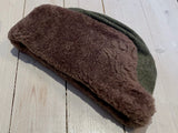 Boat hat in gray calfskin, winter model, used