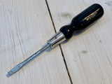 Screwdriver C.I. Fall, black wooden handle