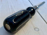 Screwdriver C.I. Fall, black wooden handle