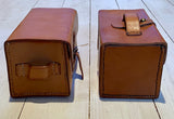 Leather storage bag for equine medical equipment