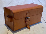 Leather storage bag for equine medical equipment