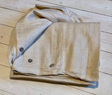 Mattress pad in linen