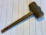 Large wooden mallet, used
