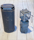 Carbide lantern with glass