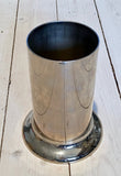 Cylinder/vase chrome-plated/stainless steel