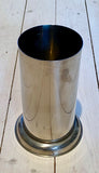 Cylinder/vase chrome-plated/stainless steel