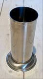 Cylinder/vase chrome-plated/stainless steel