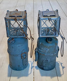 Carbide lantern with glass