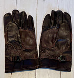 Three-finger/five-finger gloves, brown