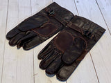 Three-finger/five-finger gloves, brown