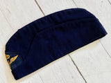 Boat hat flight navy blue in diagonal fabric