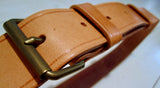 Waist belt in light leather