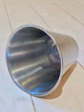 Stainless steel mug, used