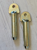 Seal pins round military model, pair
